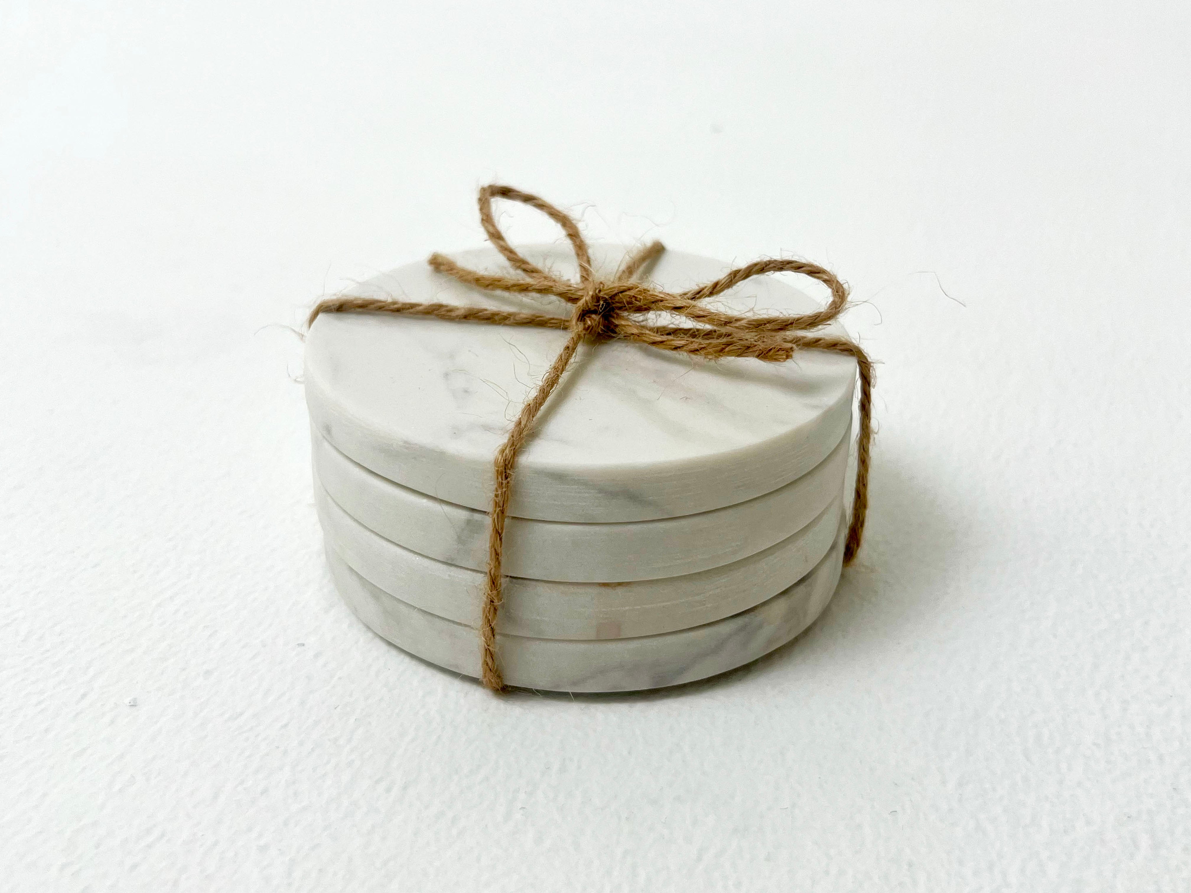 Set of Four Marble Coasters