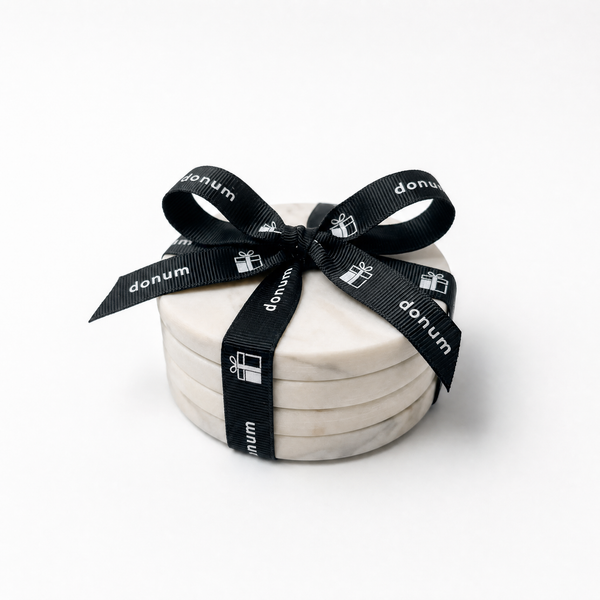 Set of Four Marble Coasters